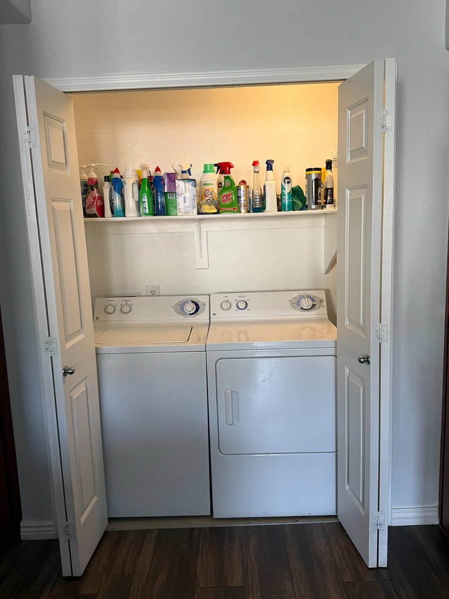 In-unit full size washer and dryer