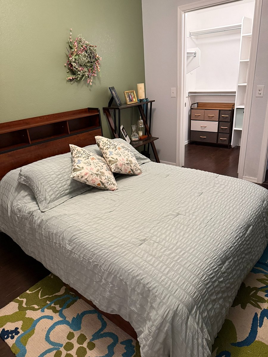 Brand new bed with build-in storage, lighting and charging station 