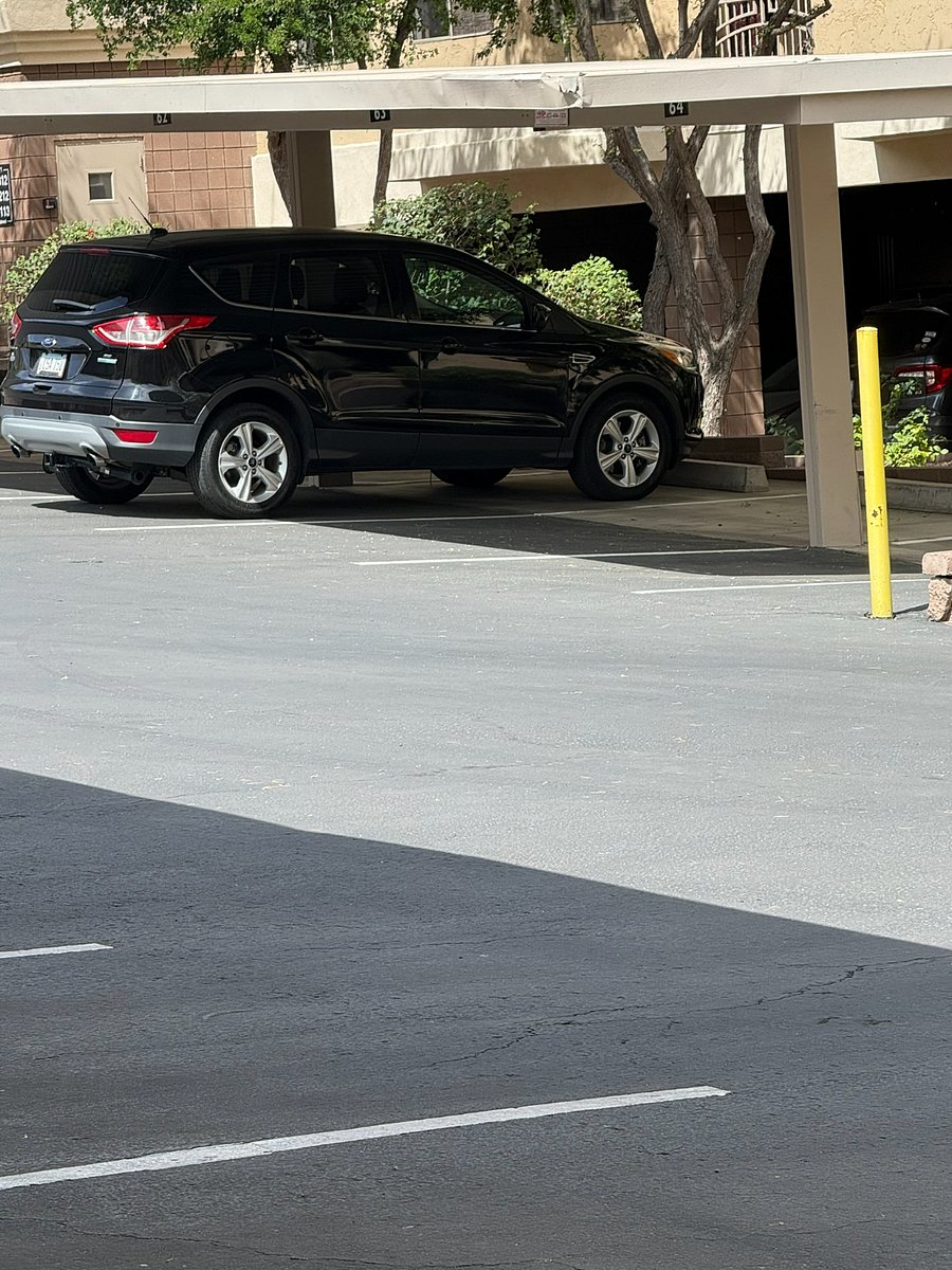 Reserved covered parking inside gated community