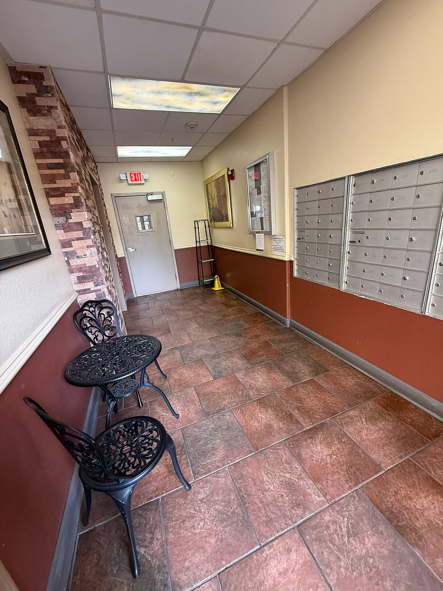 Entry to mail and elevator