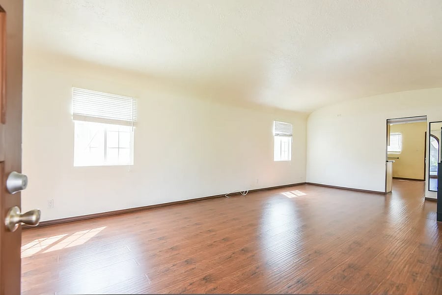 Living room bright and spacious with natural light