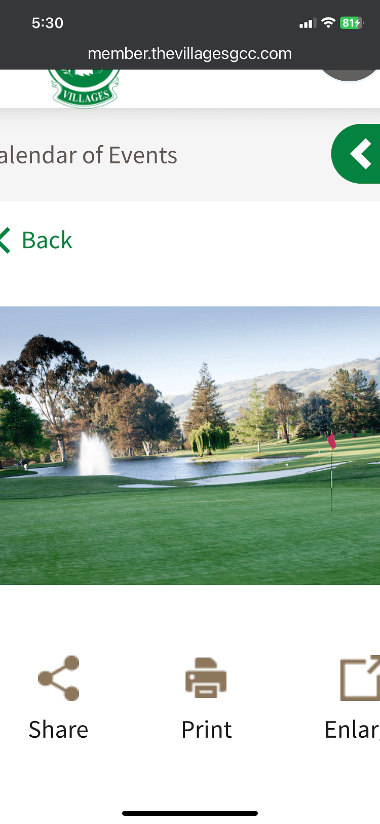 Golf course