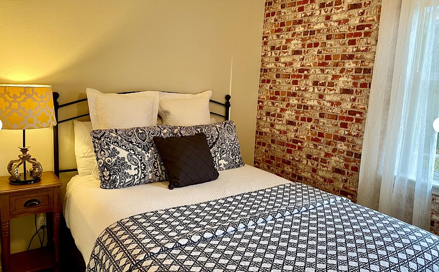 Guest room on the main floor with Queen Bed