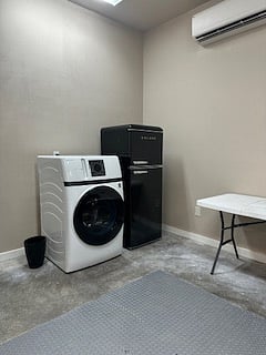 Brand new washer/dryer combo and extra full size refrigerator