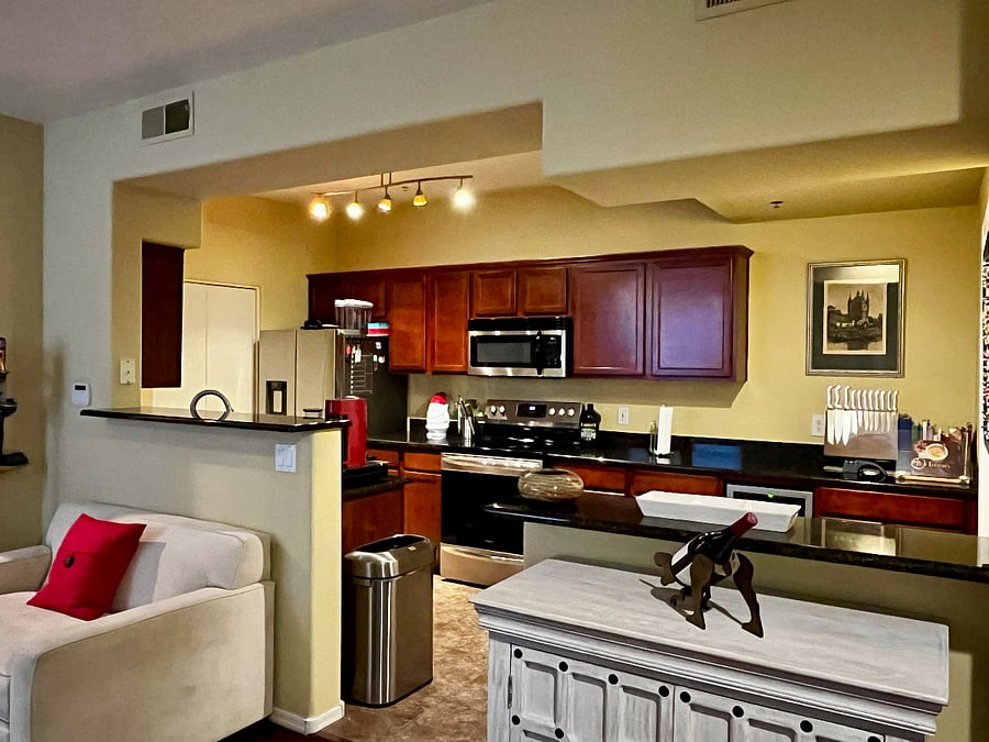 Large kitchen.