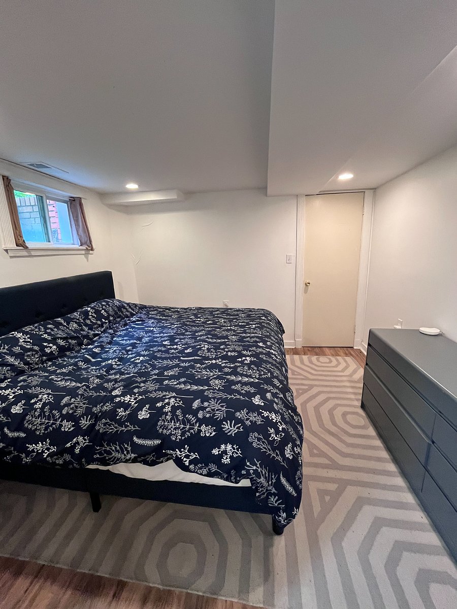 Primary bedroom with a king bed