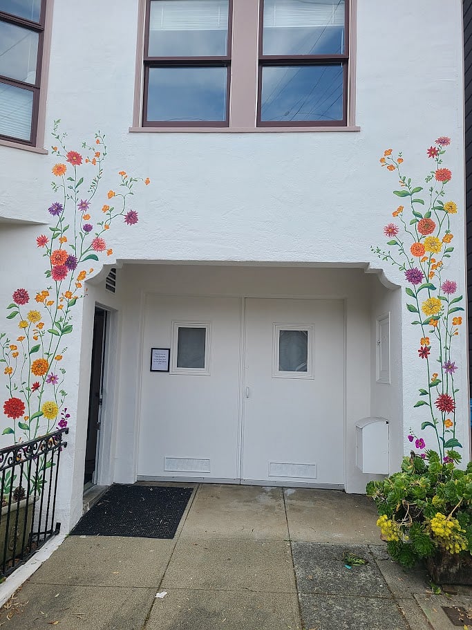 Entrance door on the left.
