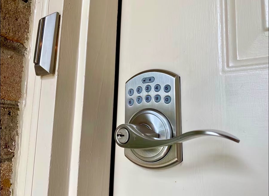 Keyless entry - front door.