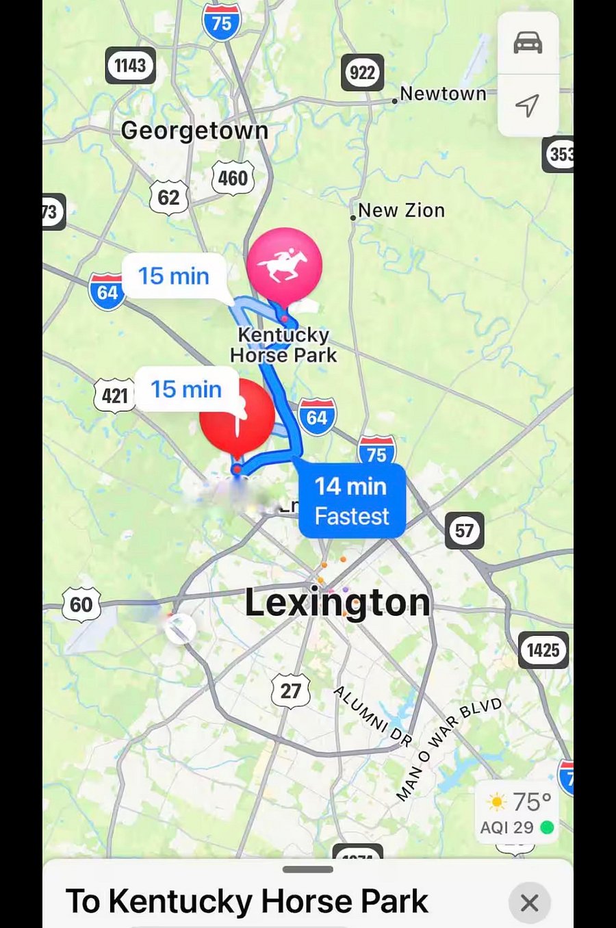 Kentucky Horse Park 15 minutes
