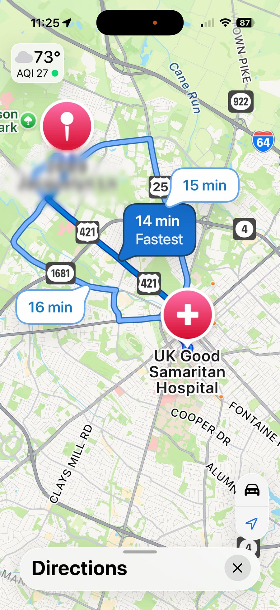 University of Kentucky Good Samaritan Hospital 14 minutes
