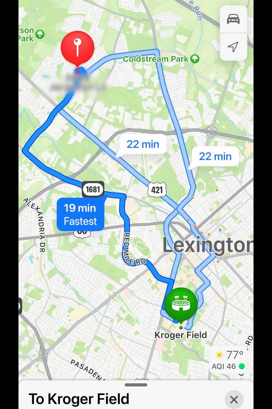 University of Kentucky Kroger Field 19 minutes