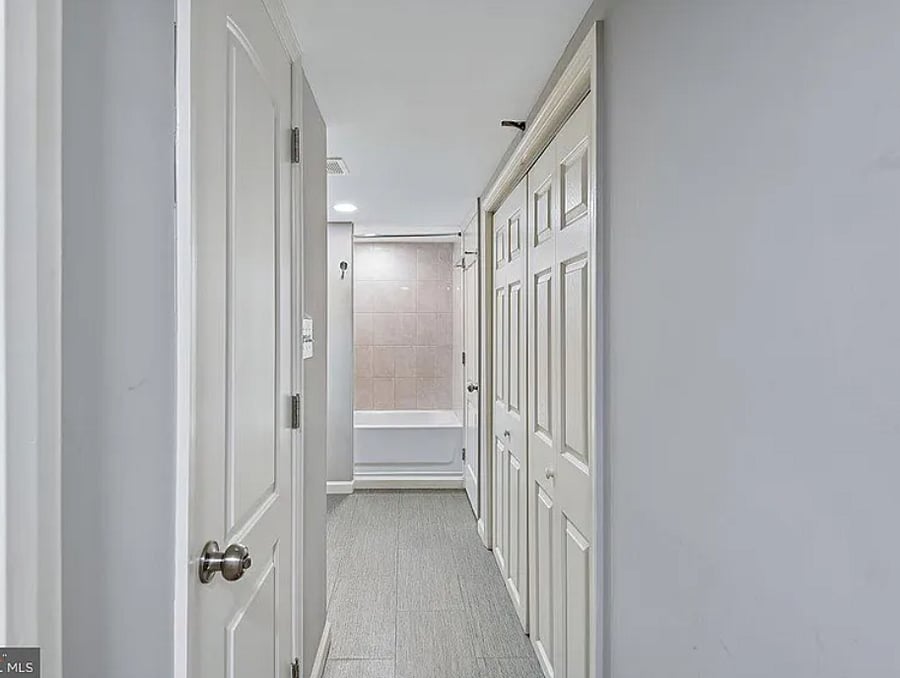 Hallway to ensuite bathroom for Bedroom #3