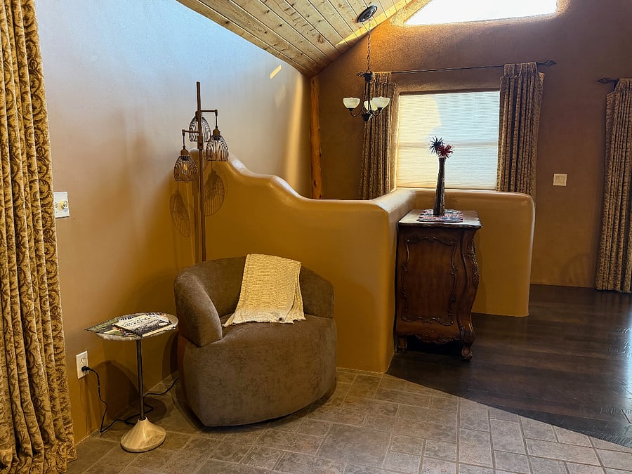 Upstairs reading nook