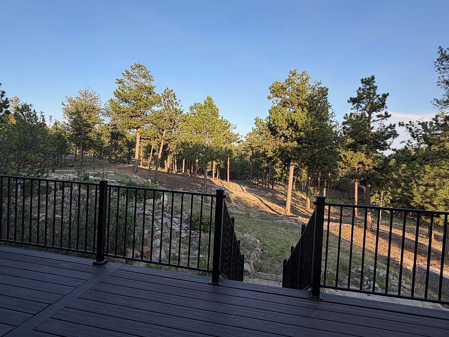 Deck off kitchen