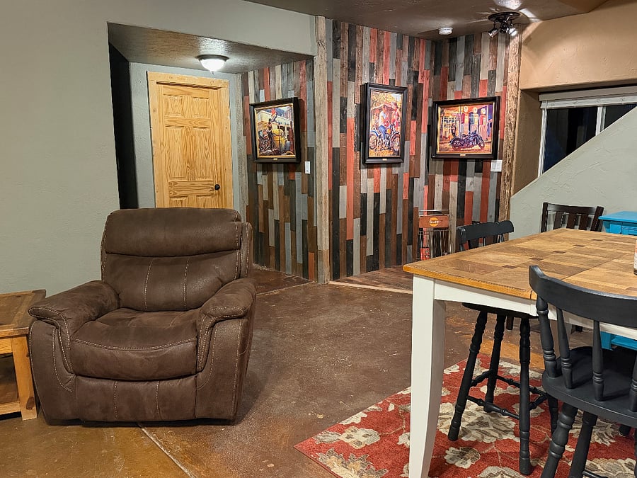 Basement - Door behind chair is basement bedroom. (I will work on getting a photo)