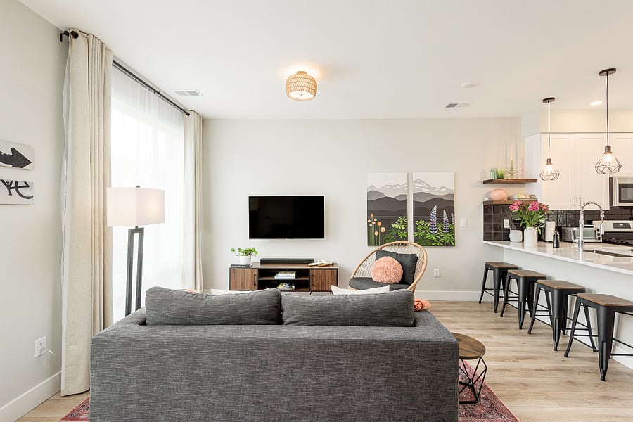 Main floor Living / Dining / Kitchen