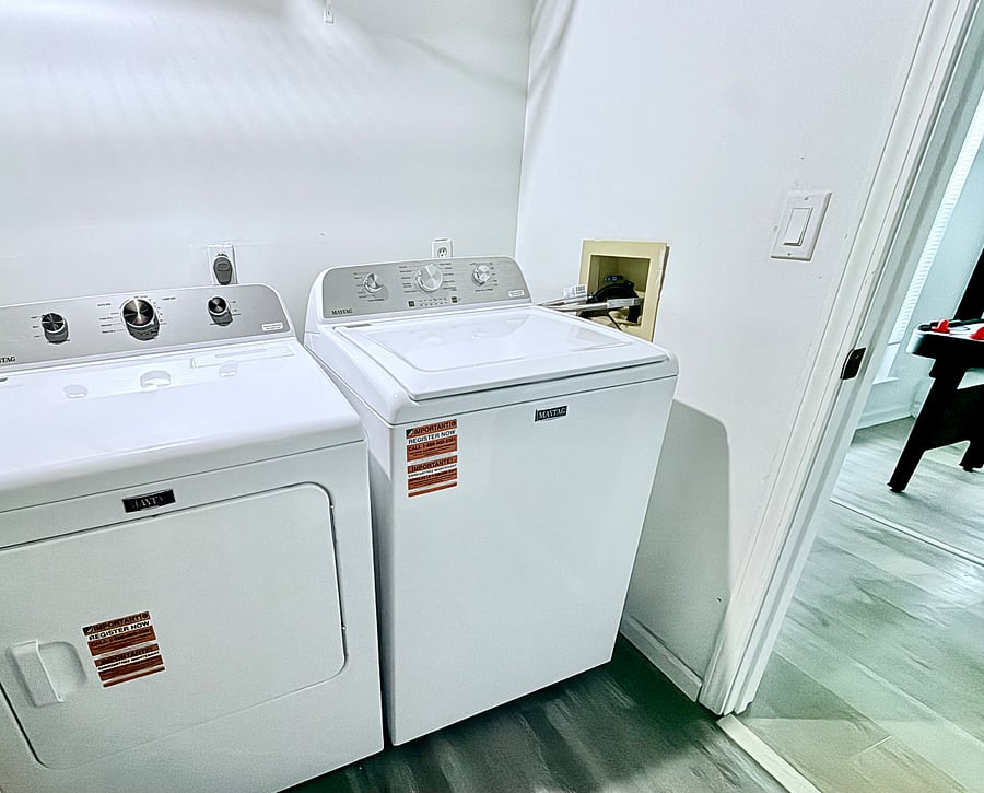 Laundry room in lower level