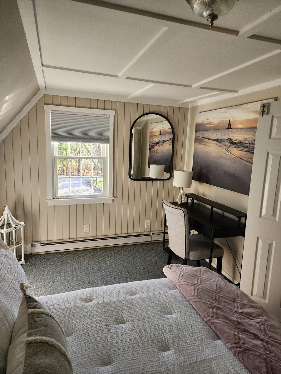 Large furnished private bedroom with work area