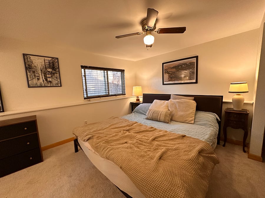 Master bedroom - king size bed