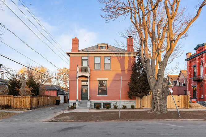 Exterior of home, unit is basement apartment