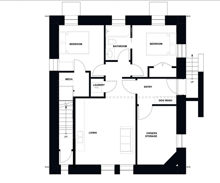 Floorplan of unit