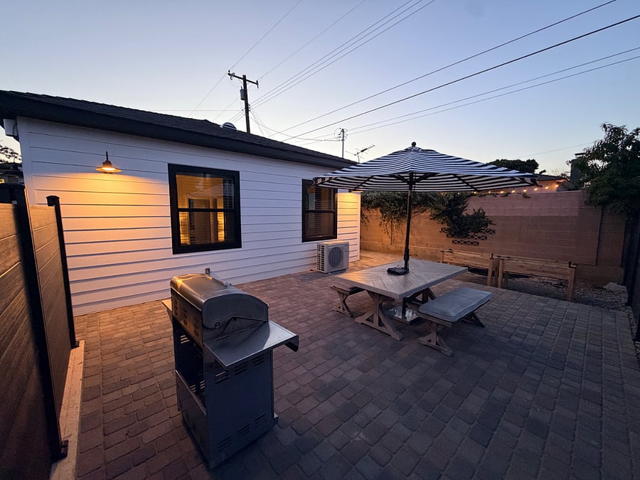Back Yard BBQ and Table