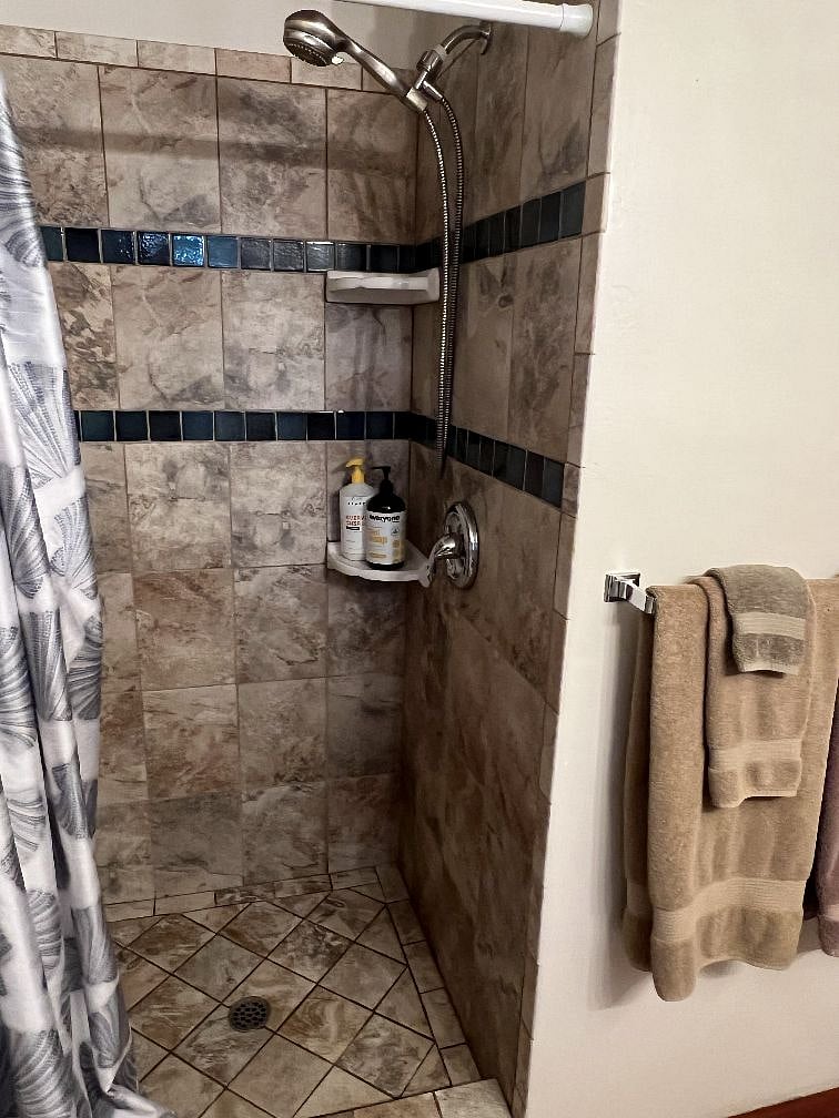 Guest house shower.