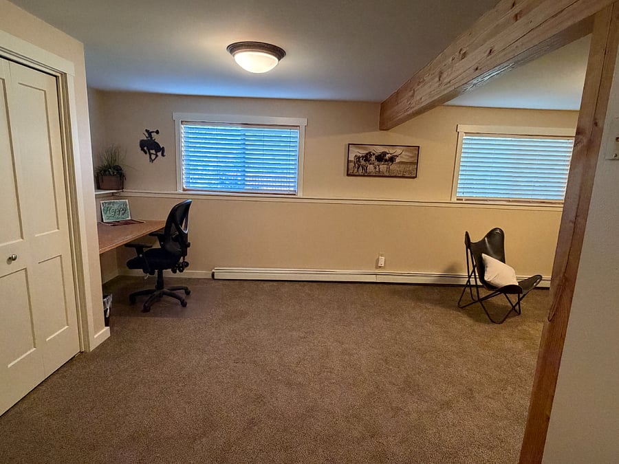 Built in desk work station