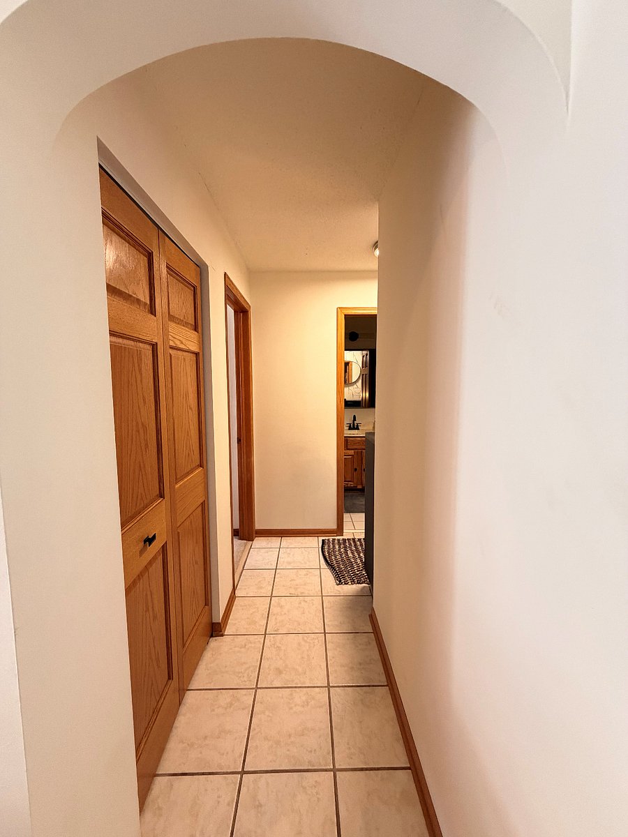 Hallway off the living room.
