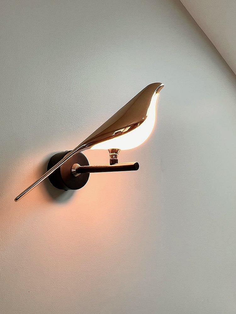 Boutique bird lamp in main living space