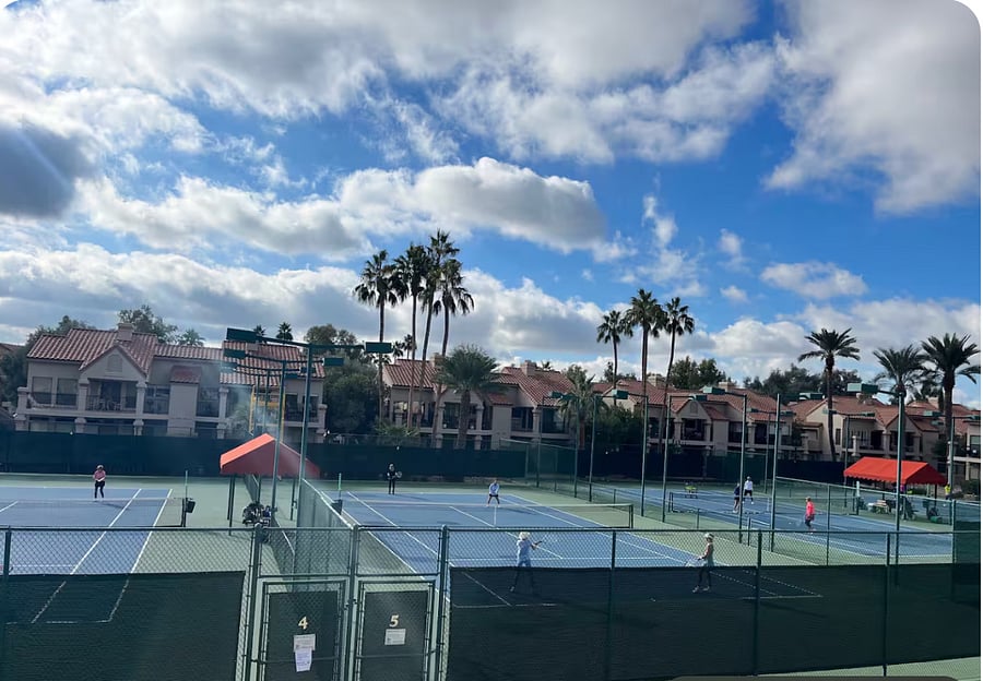 Tennis and pickleball courts 