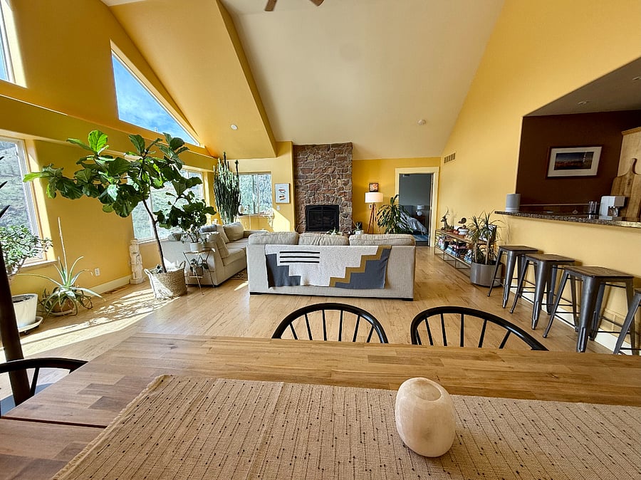 Open, light-filled living space