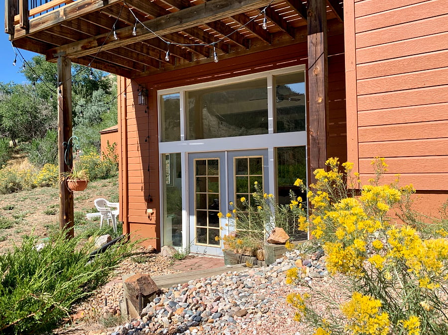 Exterior entrance to bonus/flex space