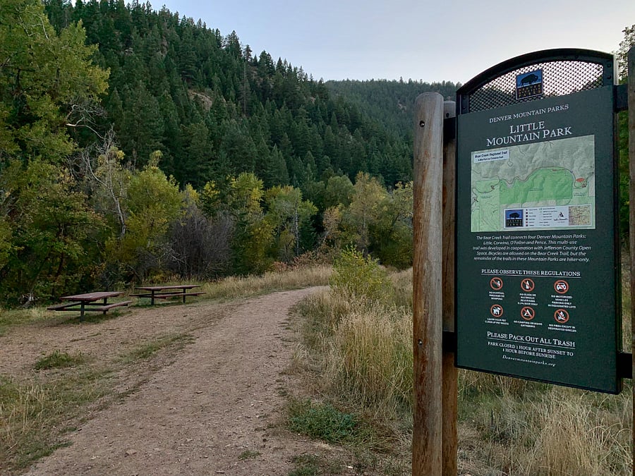 Little Park is less than a half mile from the house and provides access to some of the area's best trails.