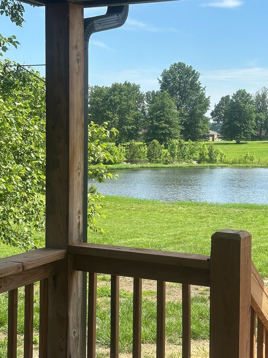 Out Door View from Covered Deck looking at pond