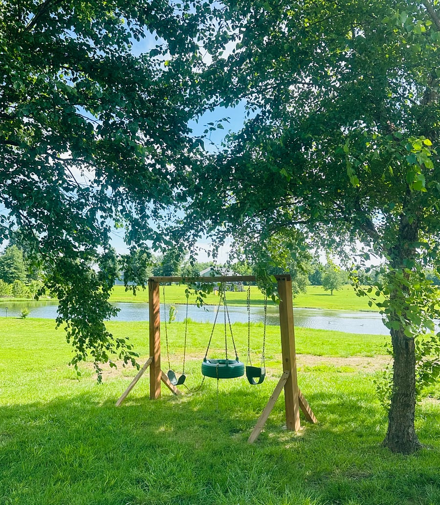 Kids swing set Area