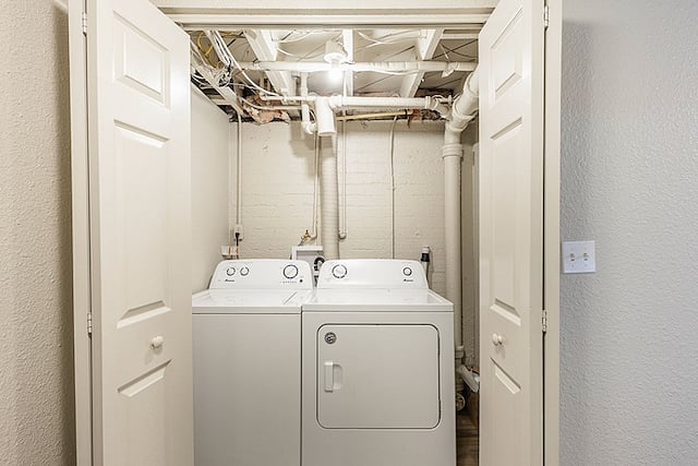 Laundry Area (downstairs): Washer & dryer. Starter detergent, stain remover, and dryer balls provided.