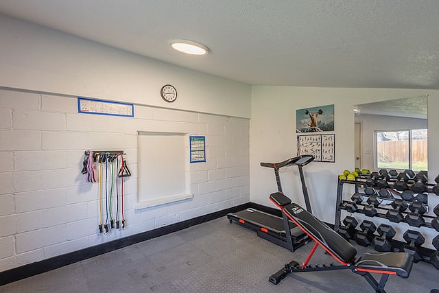 On-Site Fitness Studio: Detached gym with treadmill, adjustable bench, dumbbells (550lb), resistance bands, yoga mat, foam roller, mirrors, and Bluetooth speaker. Space heater provided. Fan provided. No A/Cbest used in mornings or evenings.