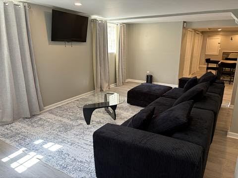 Family room with sectional sofa