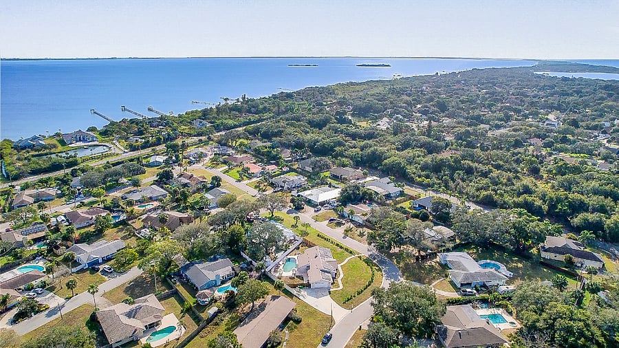 Aerial facing Satellite Beach