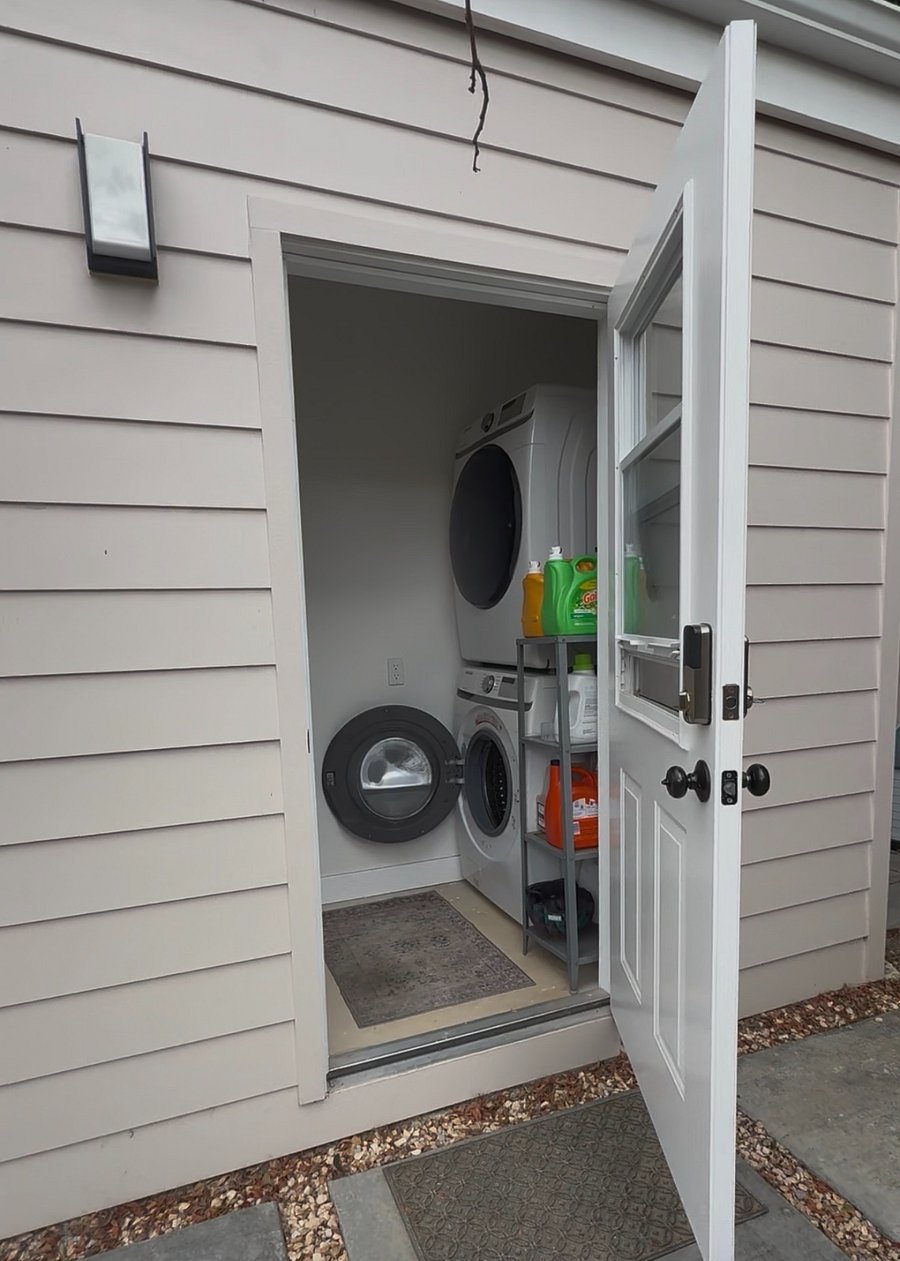 laundry room - accessible from patio