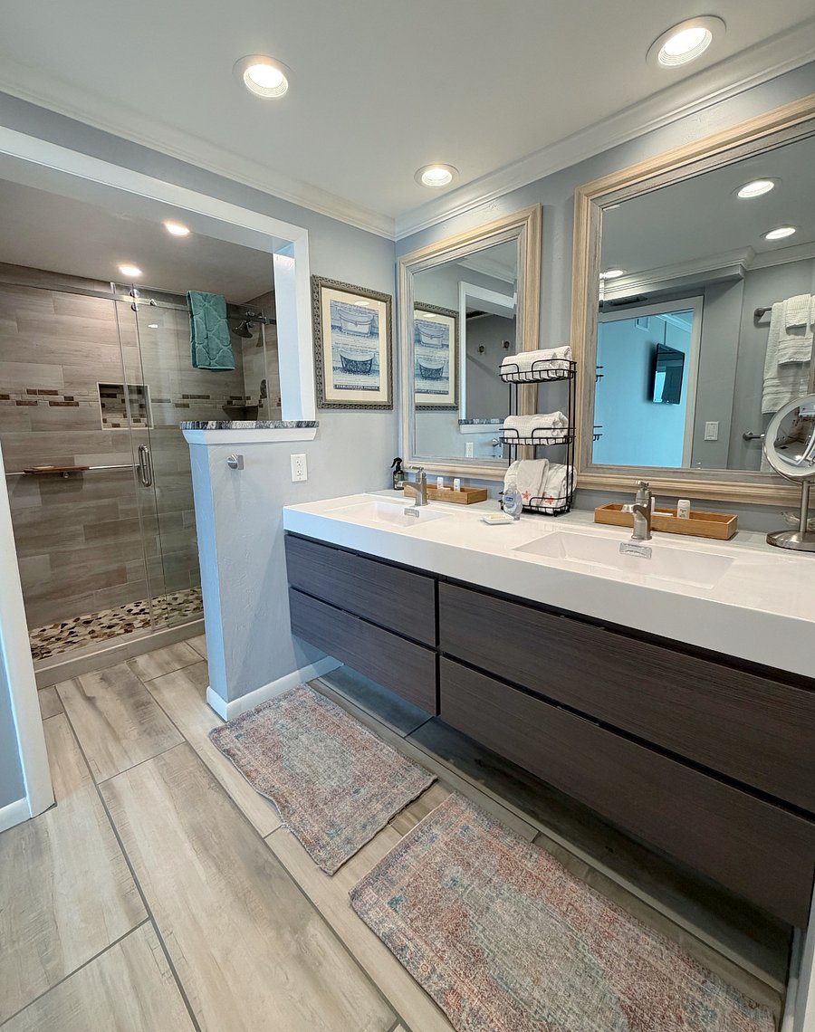 Master bathroom with an updated and spa like finish!