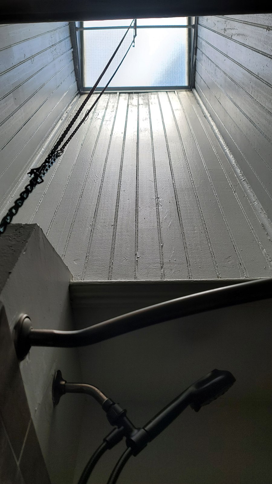 Skylight in bathroom