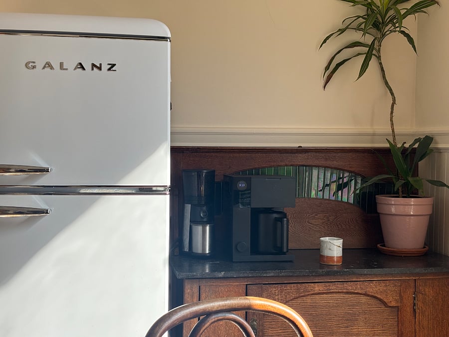 Coffee and Refrigerator