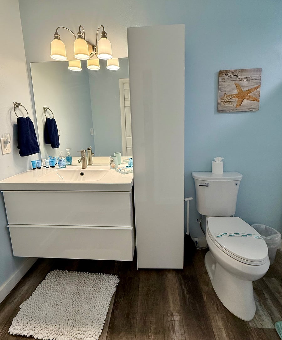 Primary bathroom.