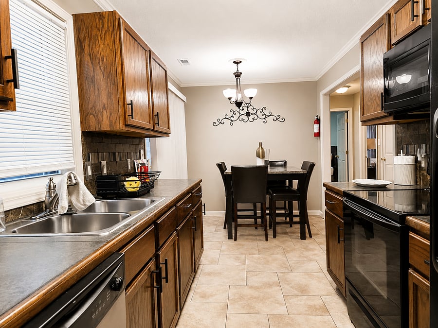 Fully stocked kitchen with everything you need for home-cooked meals