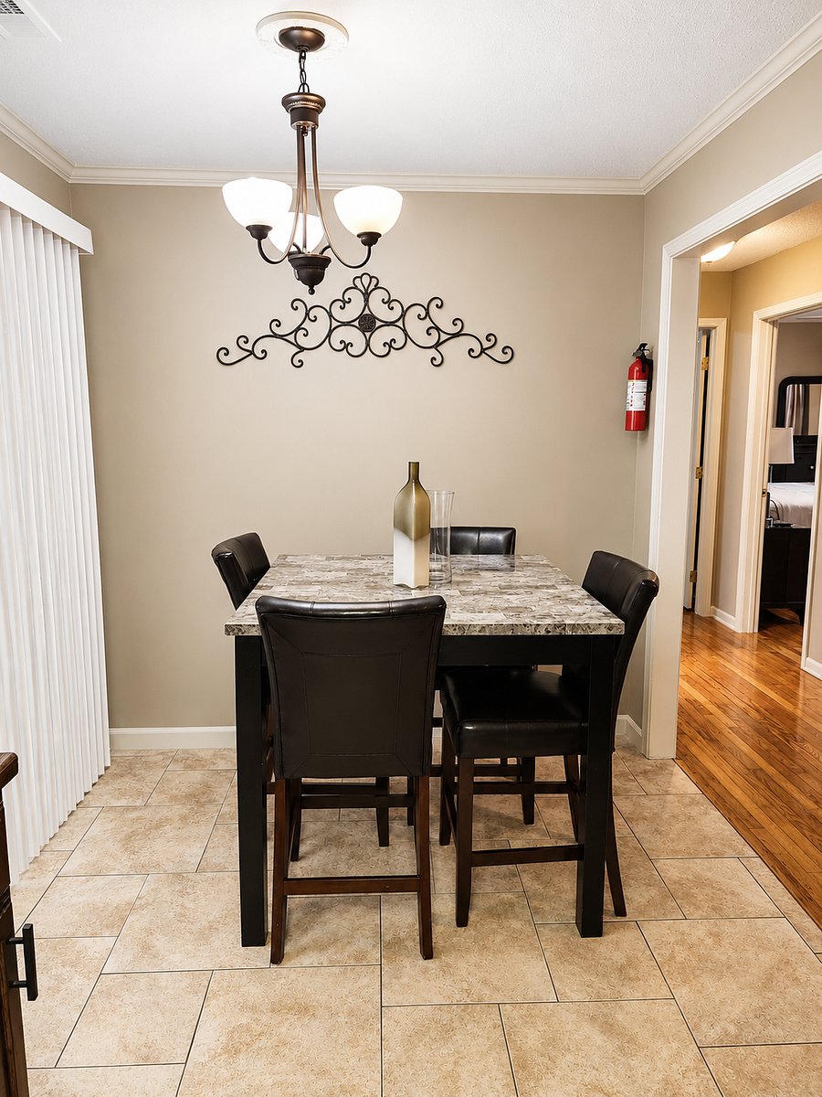 Dedicated dining space perfect for family meals and gatherings