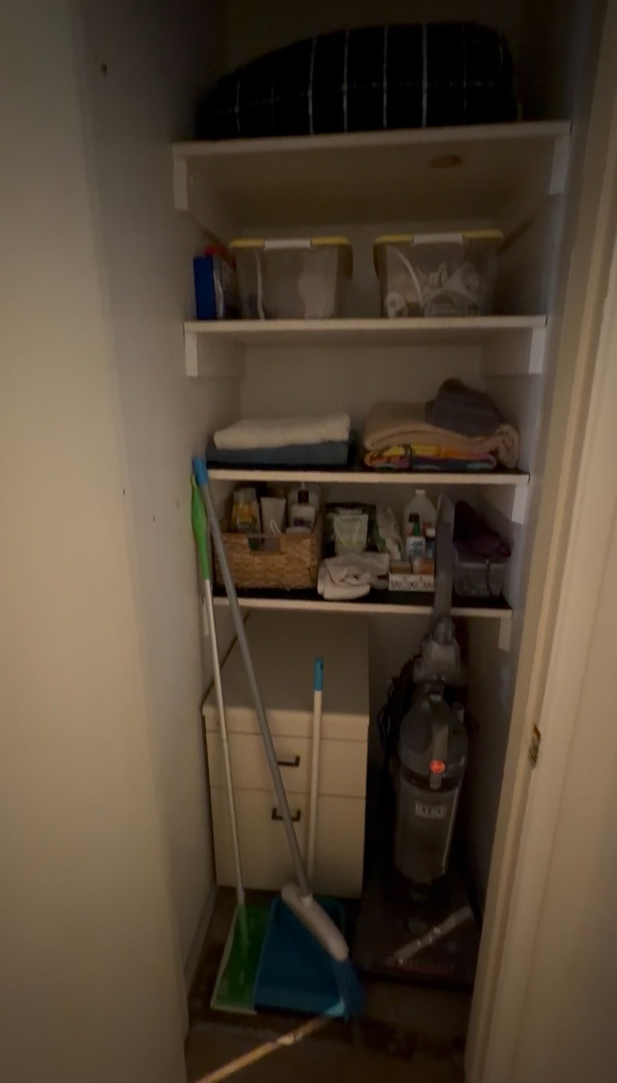 Linen / cleaning storage
