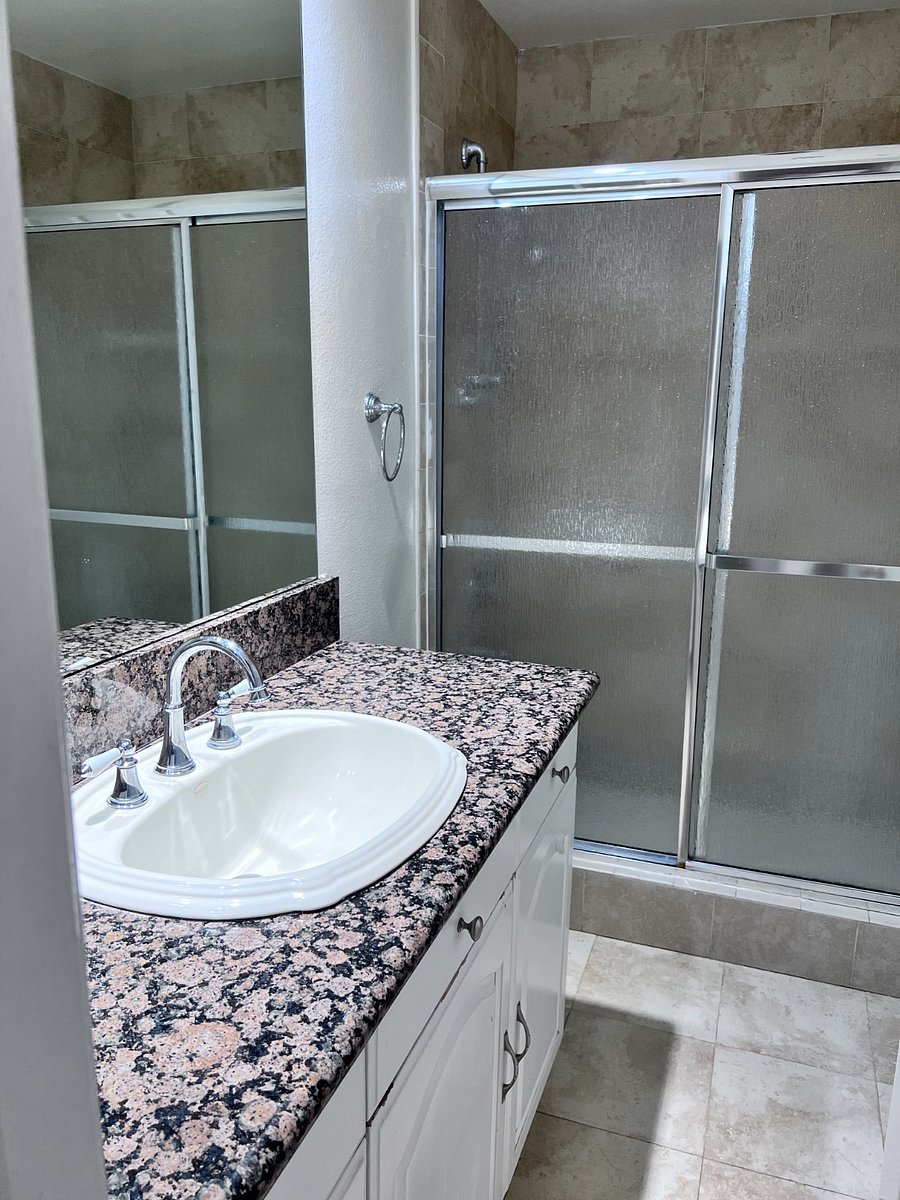 Master sink and shower.