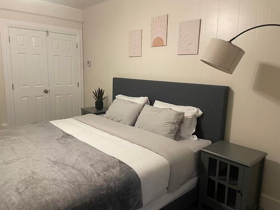 Second bedroom with king bed